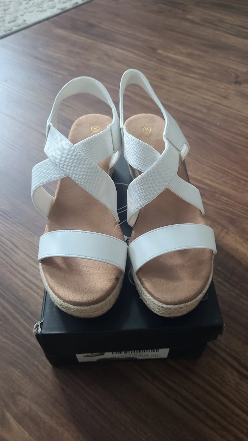 MYSOFT White Wedge Sandals - photo 3