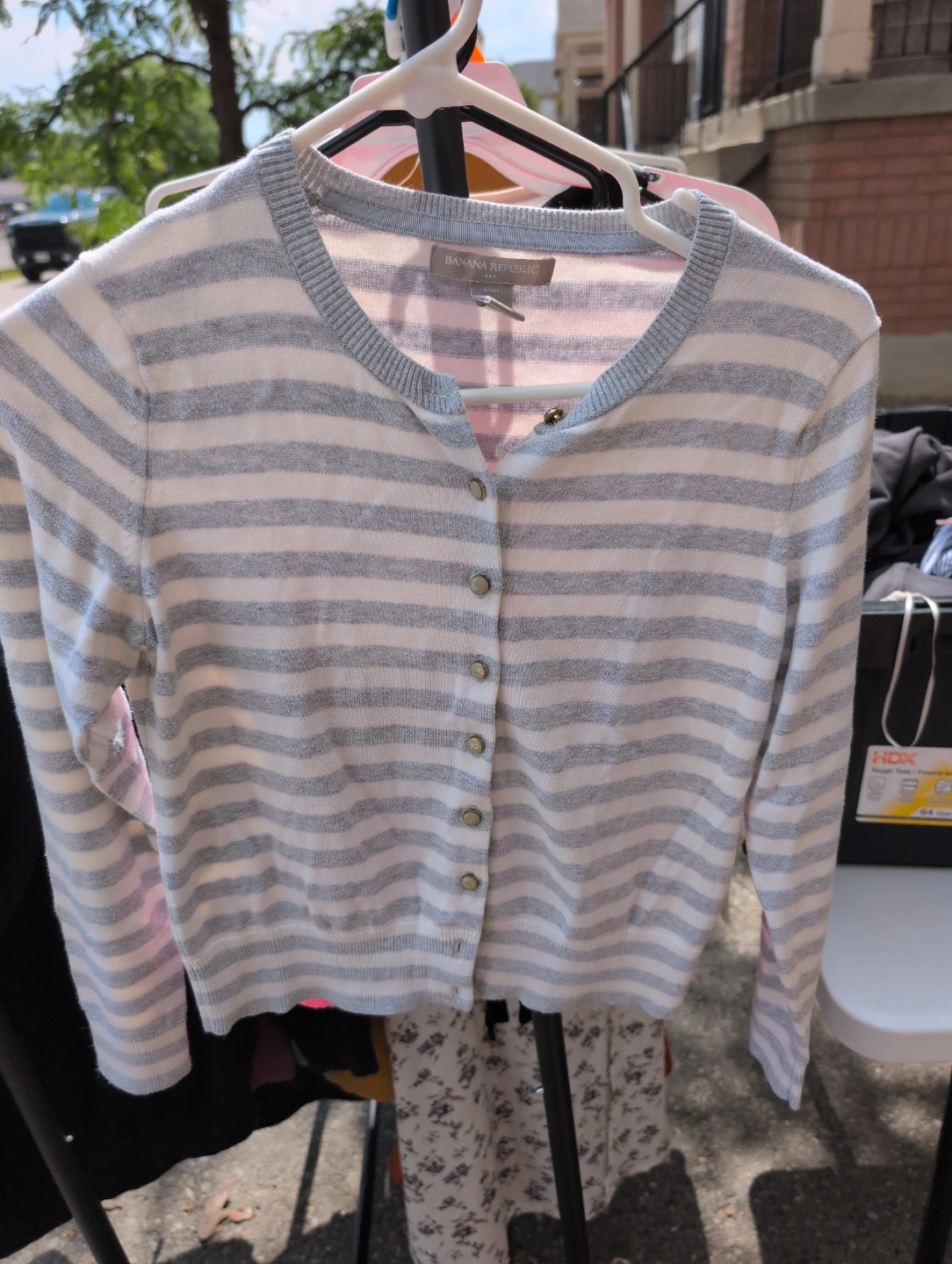 Banana Republic Striped Cardigan, size small,