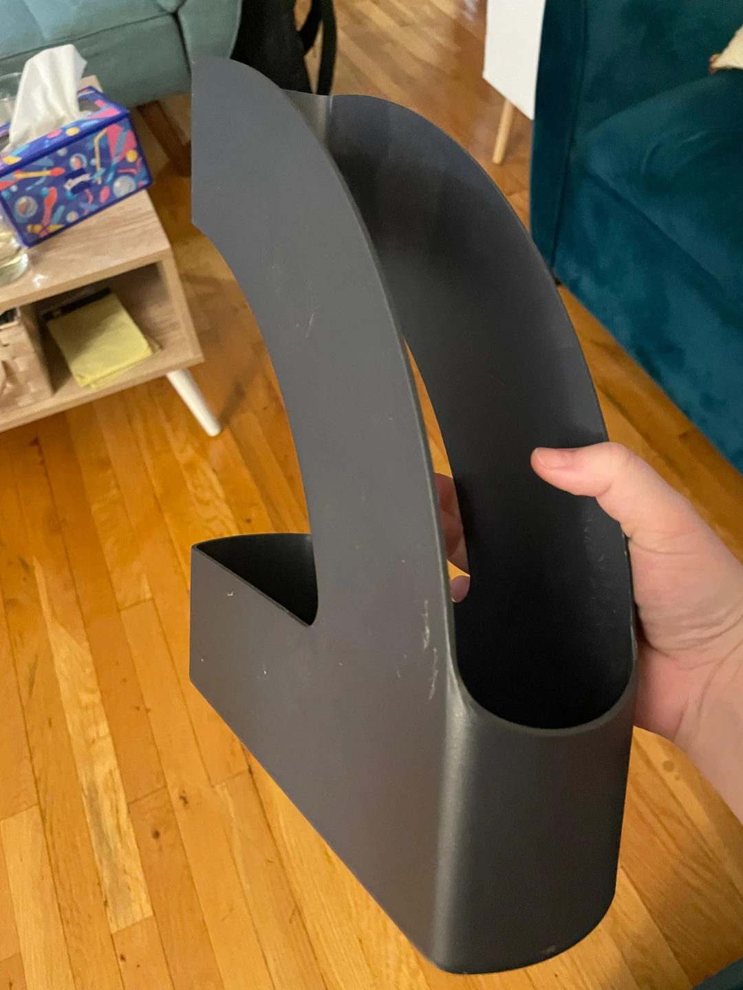 Grey Magazine Holder
