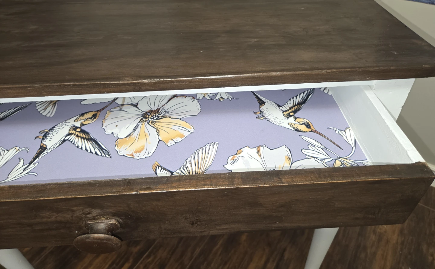 Small Accent Table with Drawer - photo 2