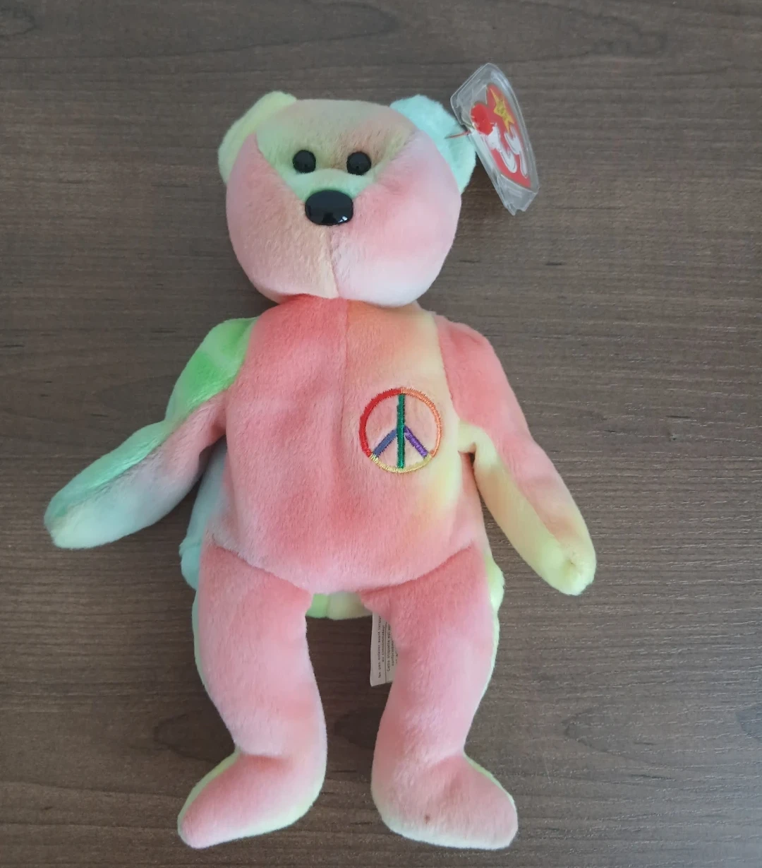 Ty Beanie Baby "Peace" Bear Plush Toy - photo 4