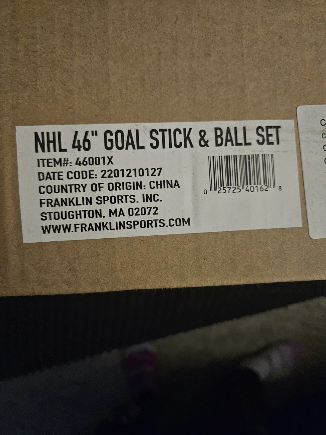 Franklin Sports NHL 46" Goal Stick & Ball Set