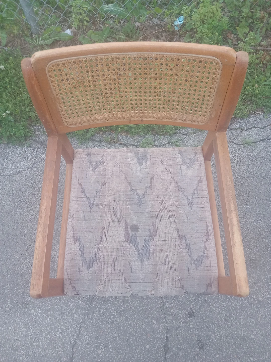 Cane Back Accent Chair