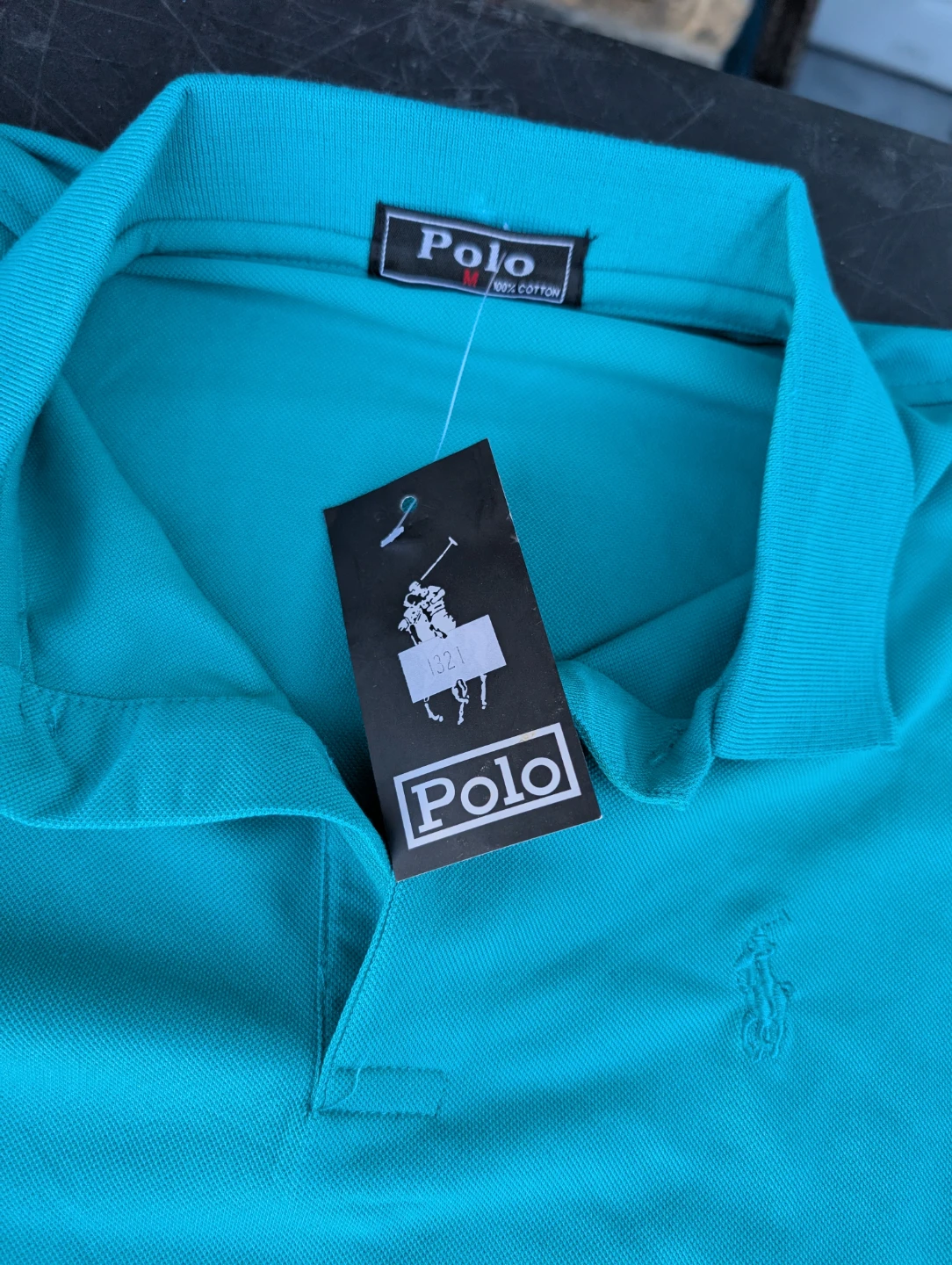 Polo Ralph Lauren Men's Blue Polo Shirt - Size Medium - photo 5