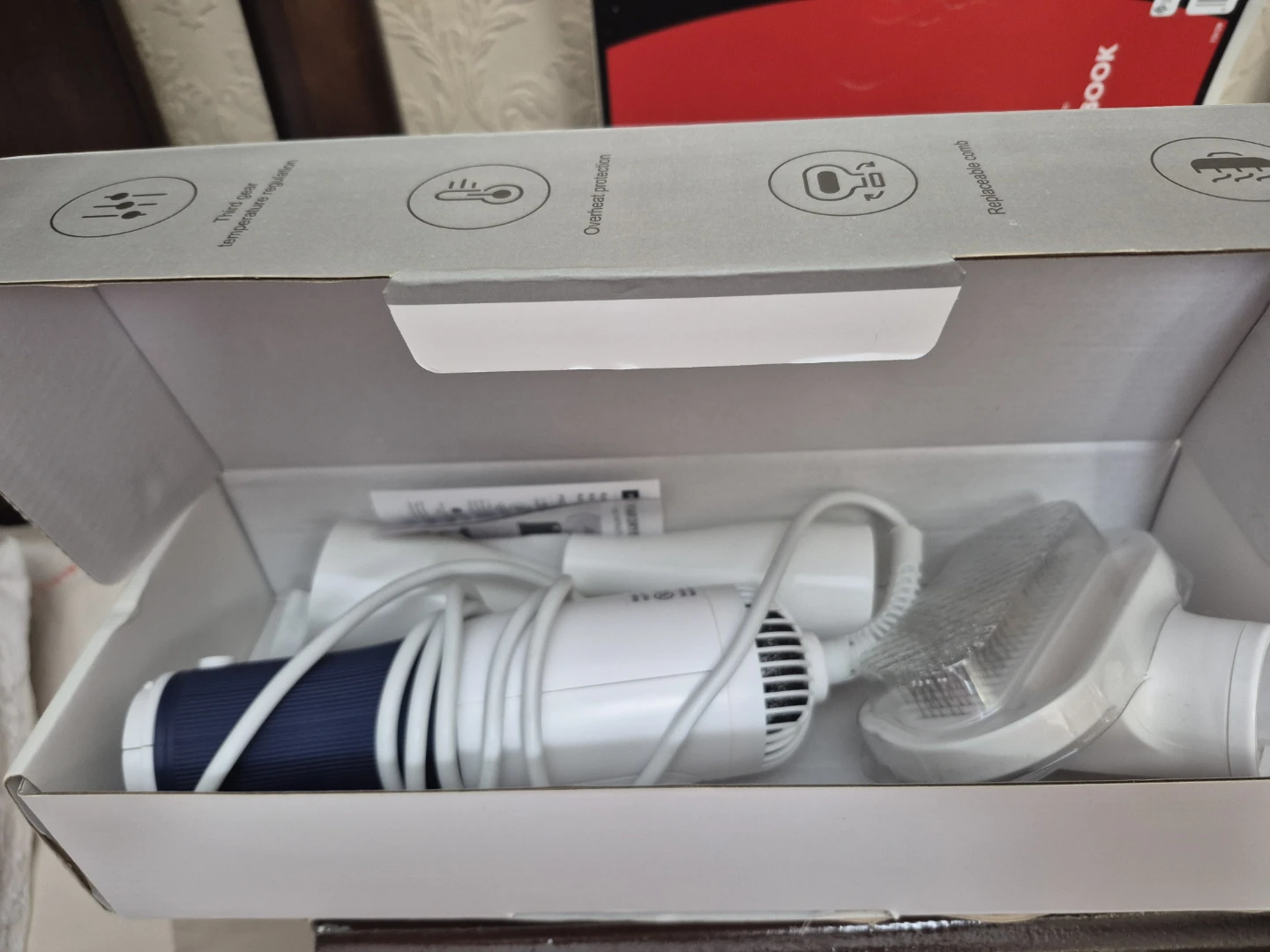 2-in-1 Pet Grooming Dryer and Slicker Brush - photo 2