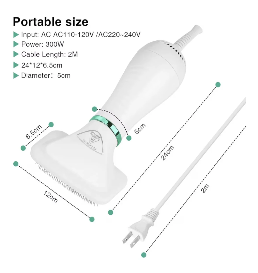 2-in-1 Pet Grooming Dryer and Slicker Brush - photo 3