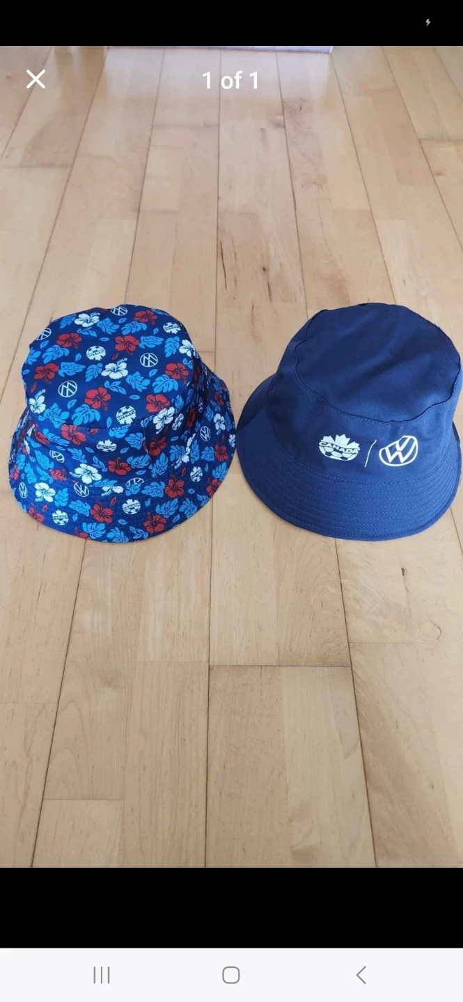 Canada Soccer Navy Hawaiian Double-Sided Bucket Hat (Brand New)