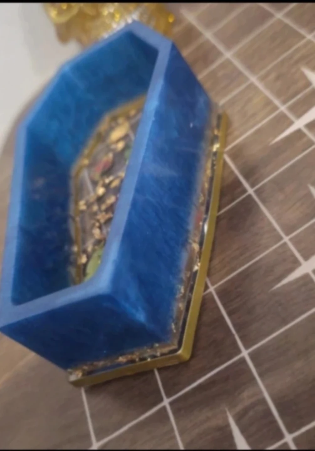 Handmade Resin Coffin Trinket Dish - photo 3