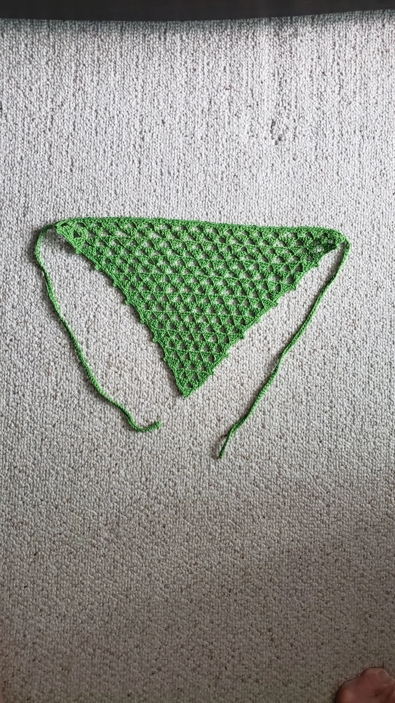 Trendy bandana Crochet Triangle Scarf - photo 5