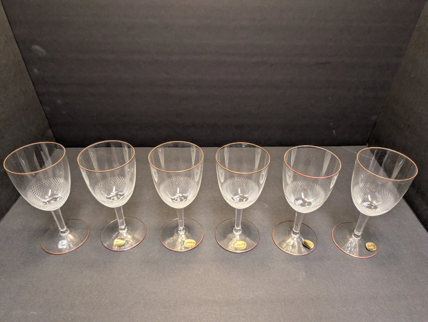 Rare 1960s Czechoslovakia Glassexport Crystal Goblets (Set of 6) - photo 2