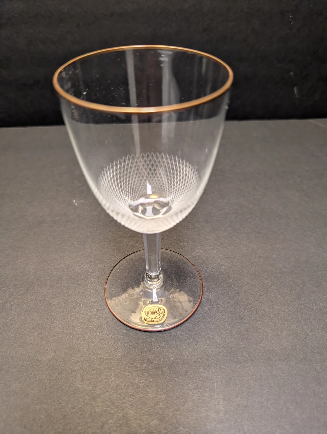 Rare 1960s Czechoslovakia Glassexport Crystal Goblets (Set of 6) - photo 3