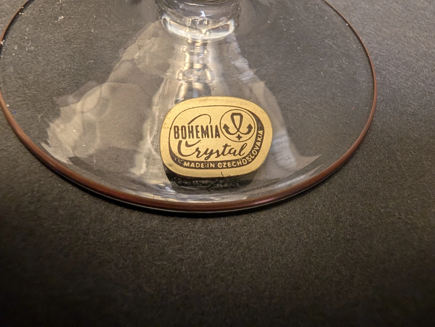 Rare 1960s Czechoslovakia Glassexport Crystal Goblets (Set of 6) - photo 4