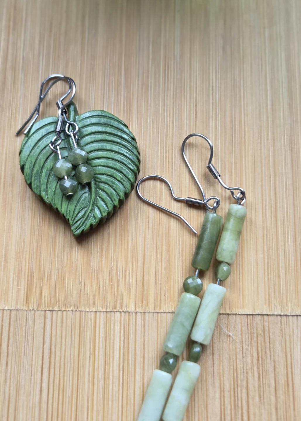 Handmade Jade Earrings - photo 2