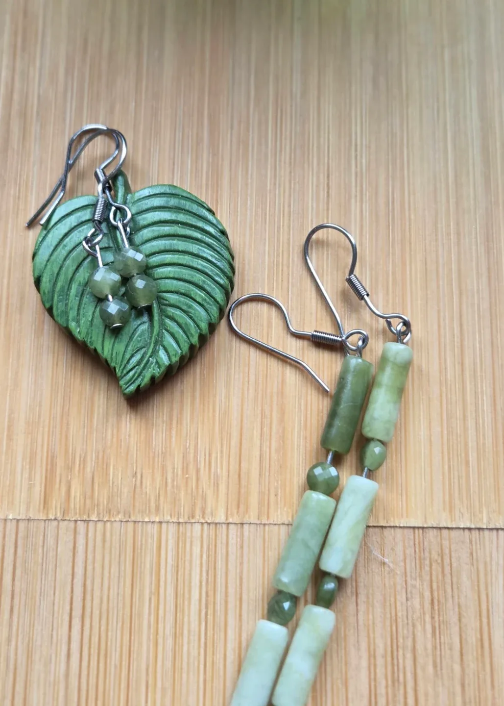 Handmade Jade Earrings - photo 2