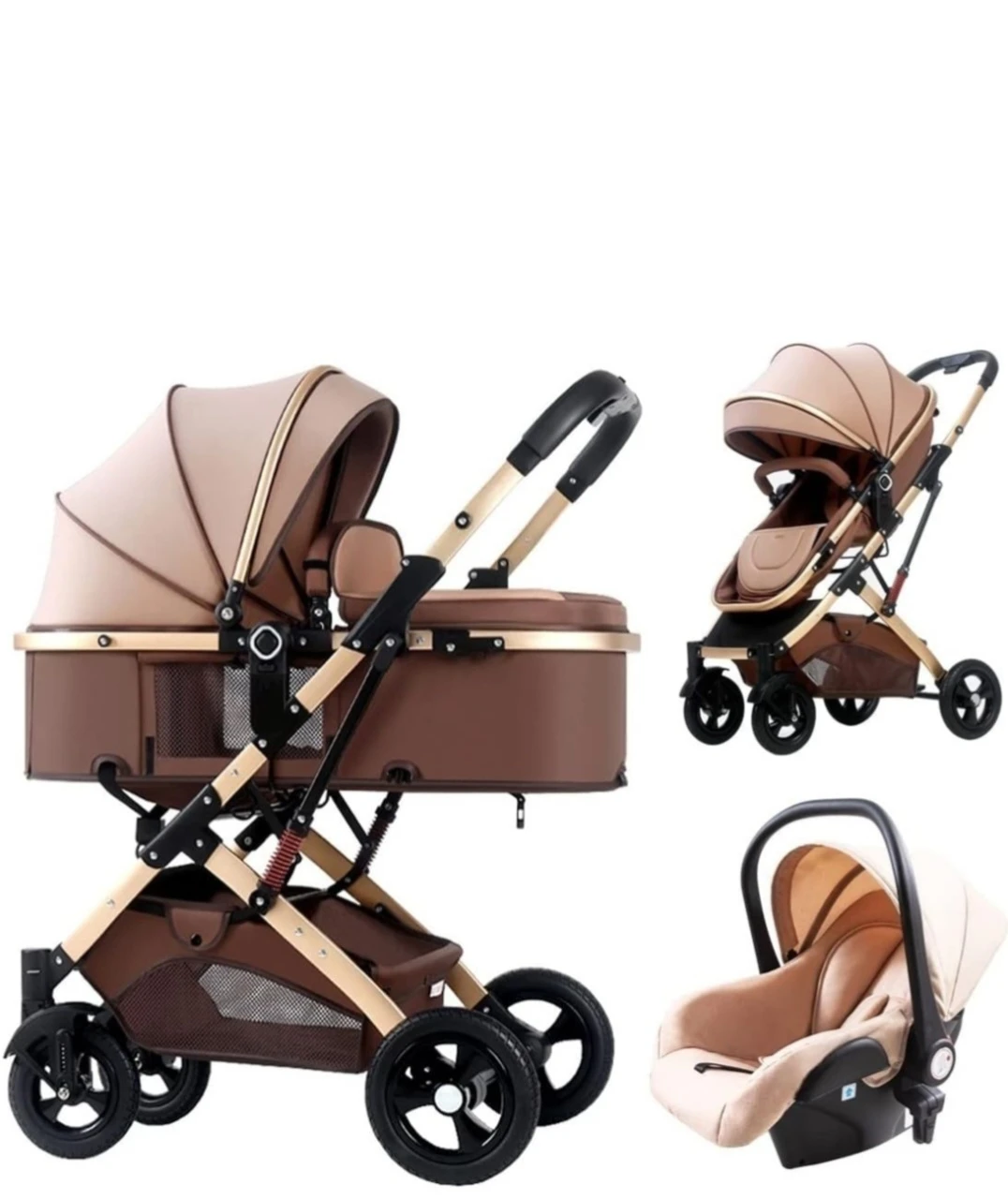 ⚽3-in-1 Newborn Stroller / Pushchair Travel System