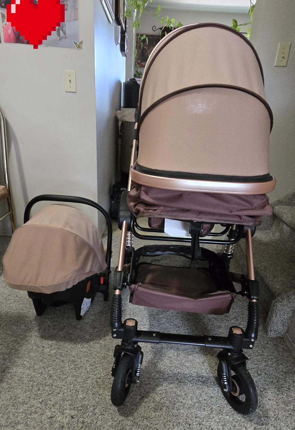 ⚽3-in-1 Newborn Stroller / Pushchair Travel System - photo 4