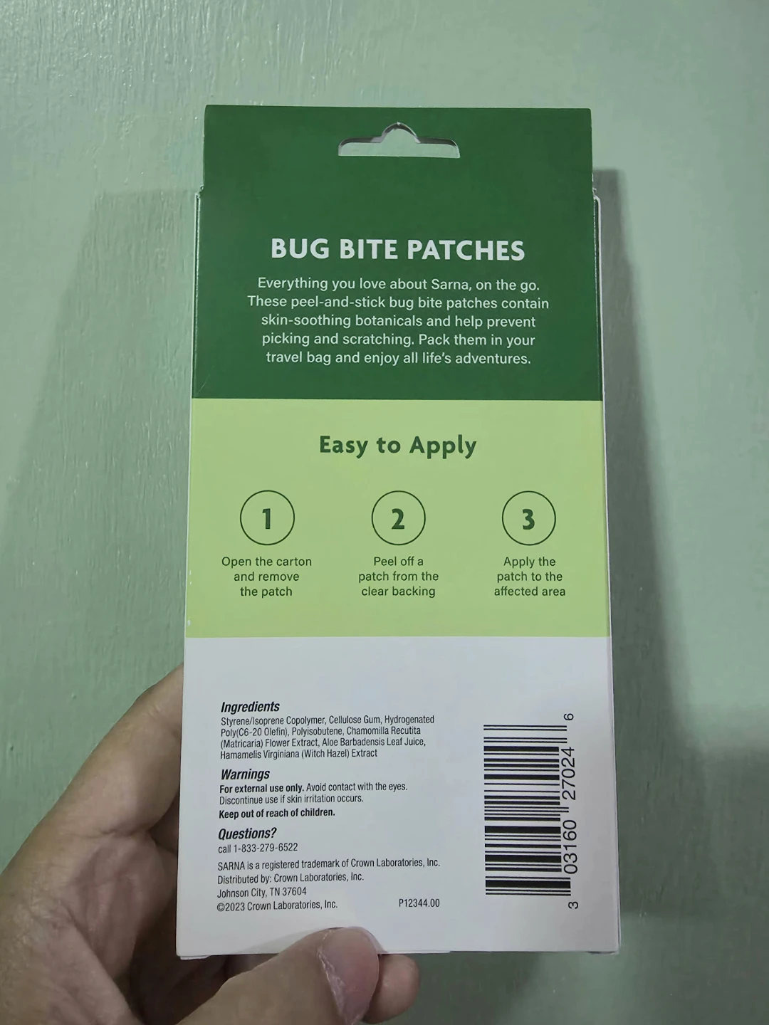 Sarna Bug Bite Patches - 24 Count ⚽️ - photo 2