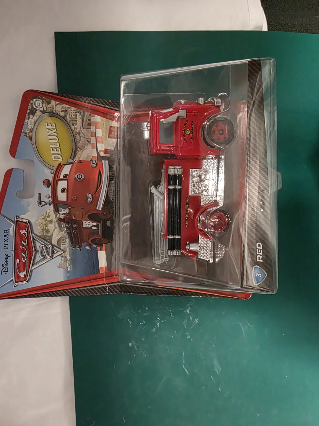 Disney Pixar Cars 2 Red Deluxe Fire Truck Toy - photo 4