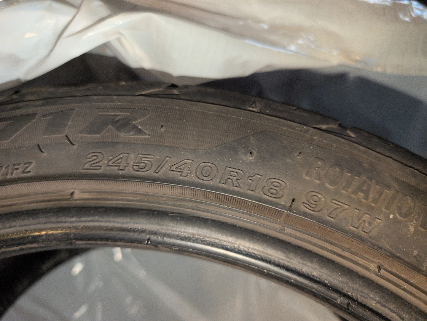 Bridgestone Potenza Tires 245/40R18 97W - photo 2
