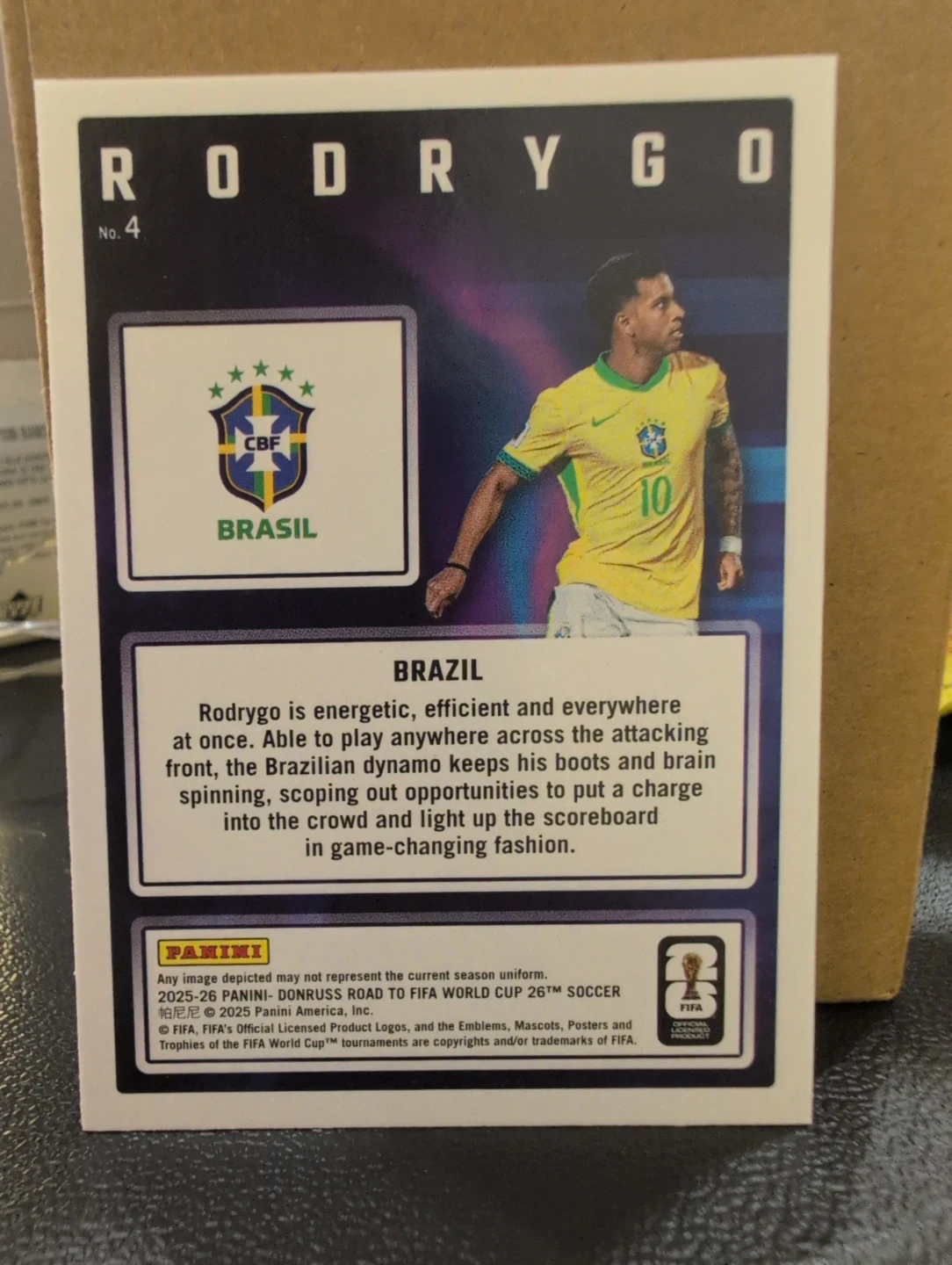 2025 Panini Donruss Road to FIFA World Cup Soccer Card - Rodrygo - photo 2