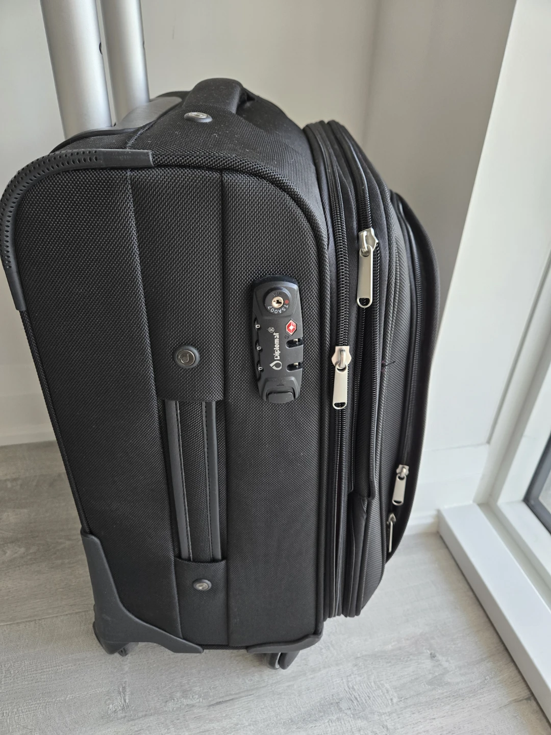 Diplomat Black Rolling Suitcase - photo 2