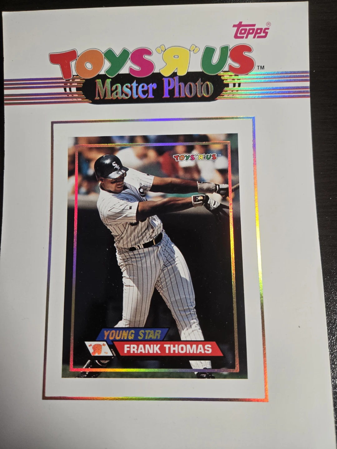 1993 Topps Frank Thomas Young Star Baseball Card - photo 2