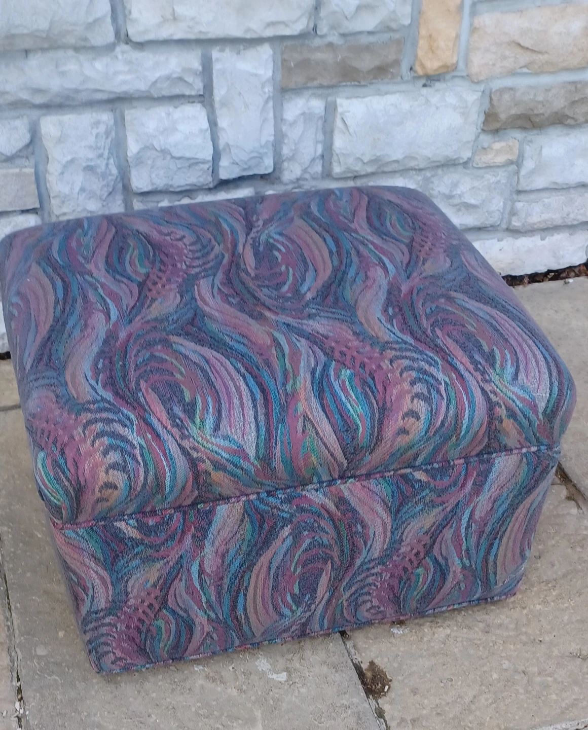 Fabric Ottoman Footstool - photo 3