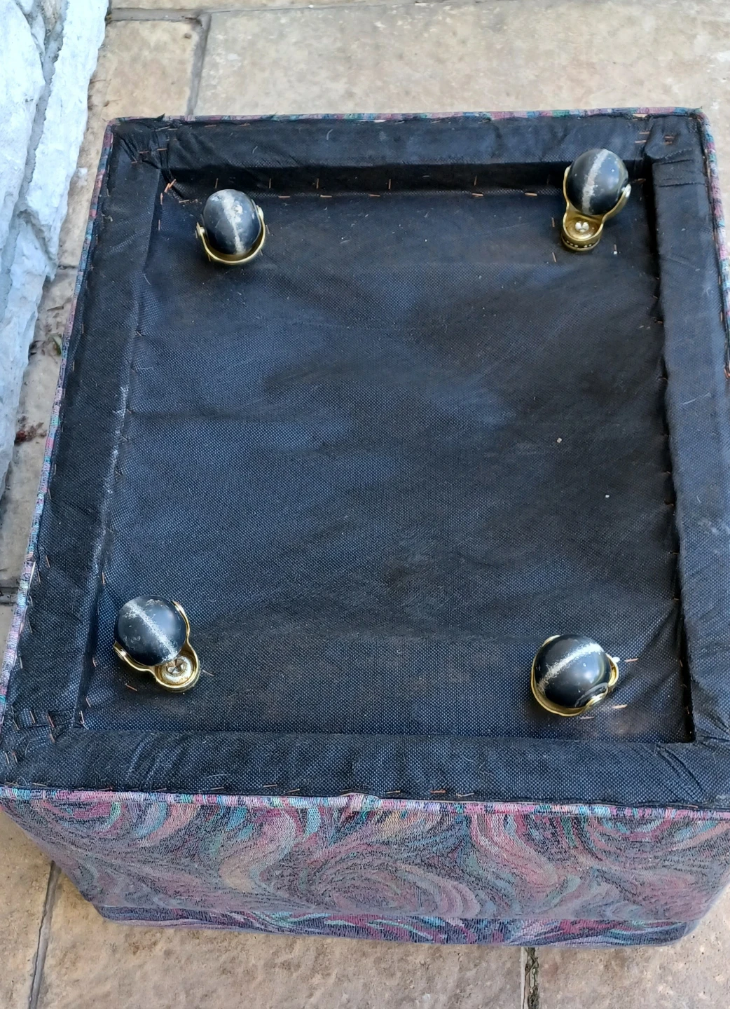 Fabric Ottoman Footstool - photo 4