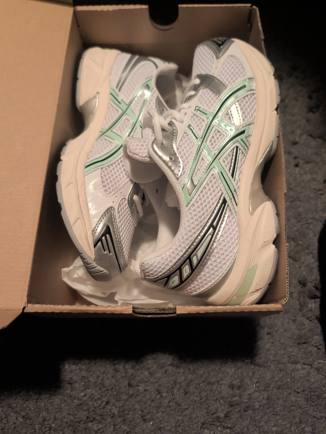 ASICS GEL-1130 White/Mint Tint Running Shoes