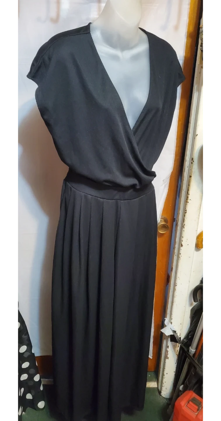 HALARA Black Wide Leg Jumpsuit Size S