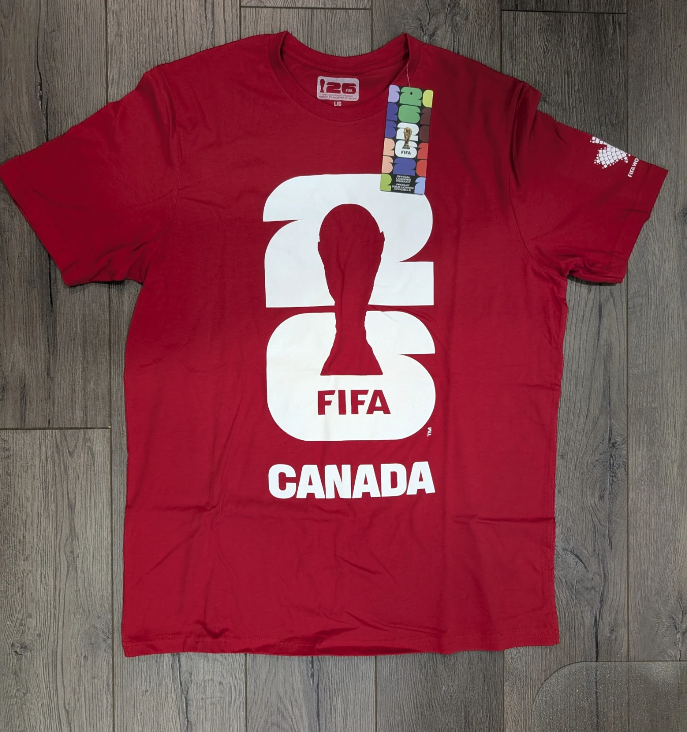 NWT - FIFA World Cup 26 Canada T-Shirt Unisex Size L