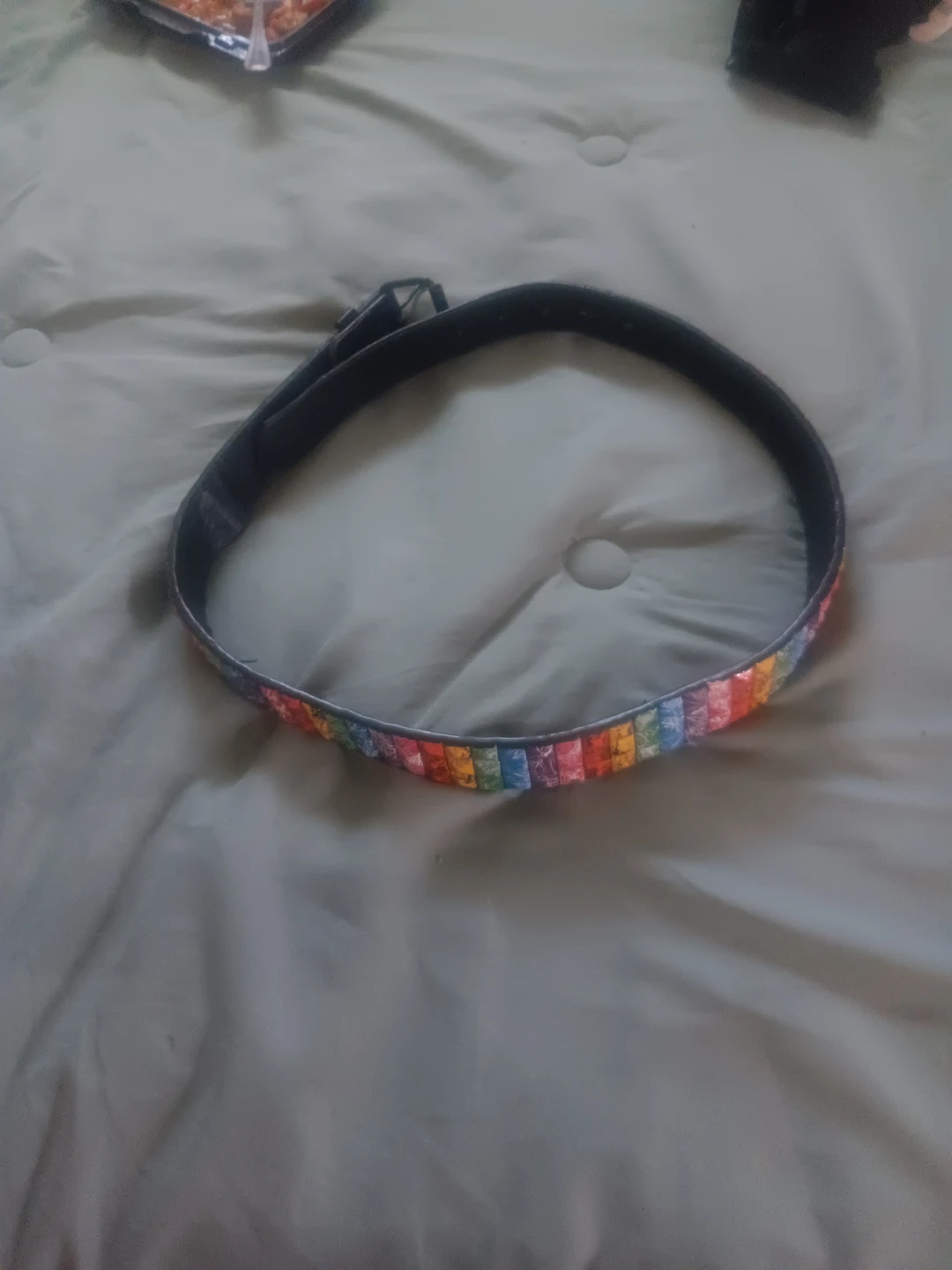 Rainbow Striped Belt