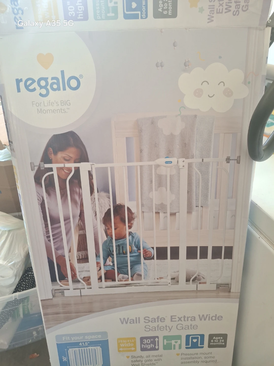 Regalo Wall Safe Extra Wide Safety Gate