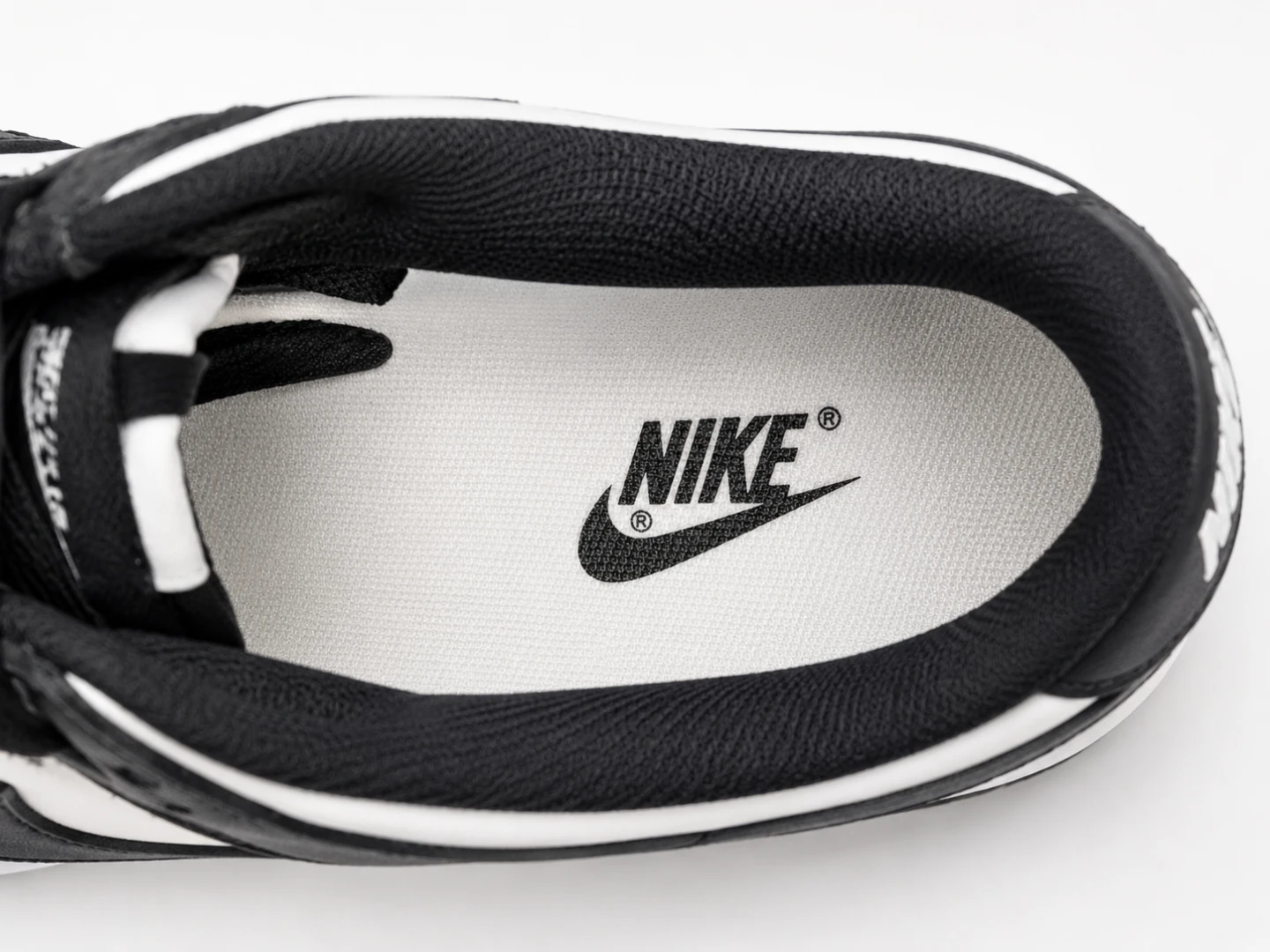 Nike Dunk Low Black White Sneakers - photo 4