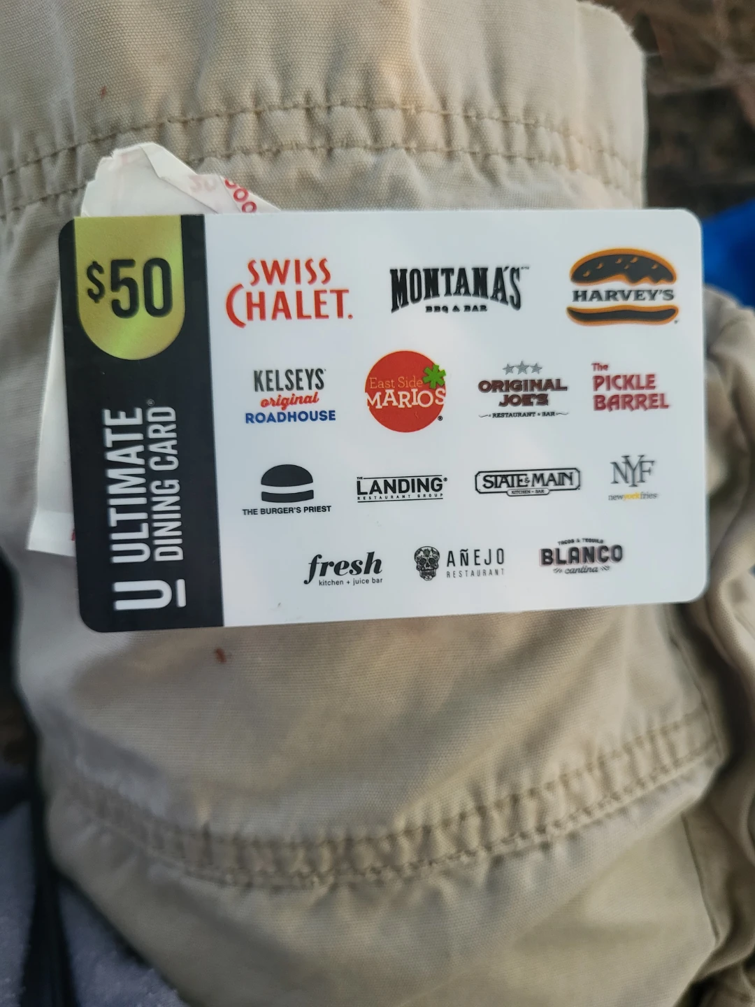 $50 Ultimate Dining Card