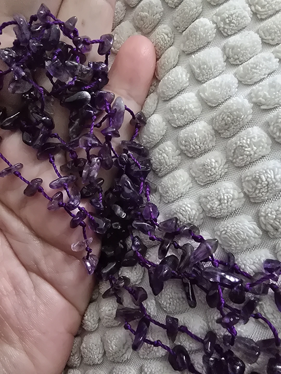 Amethyst Chip Bead necklace - photo 2