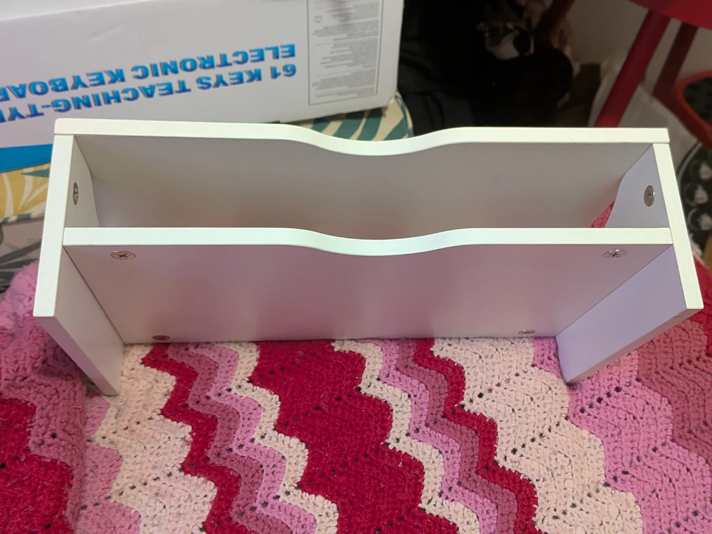 White Desk Shelf Riser - photo 2