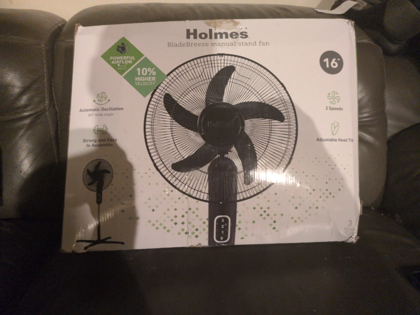 Holmes 16" BladeBreeze Manual Stand Fan