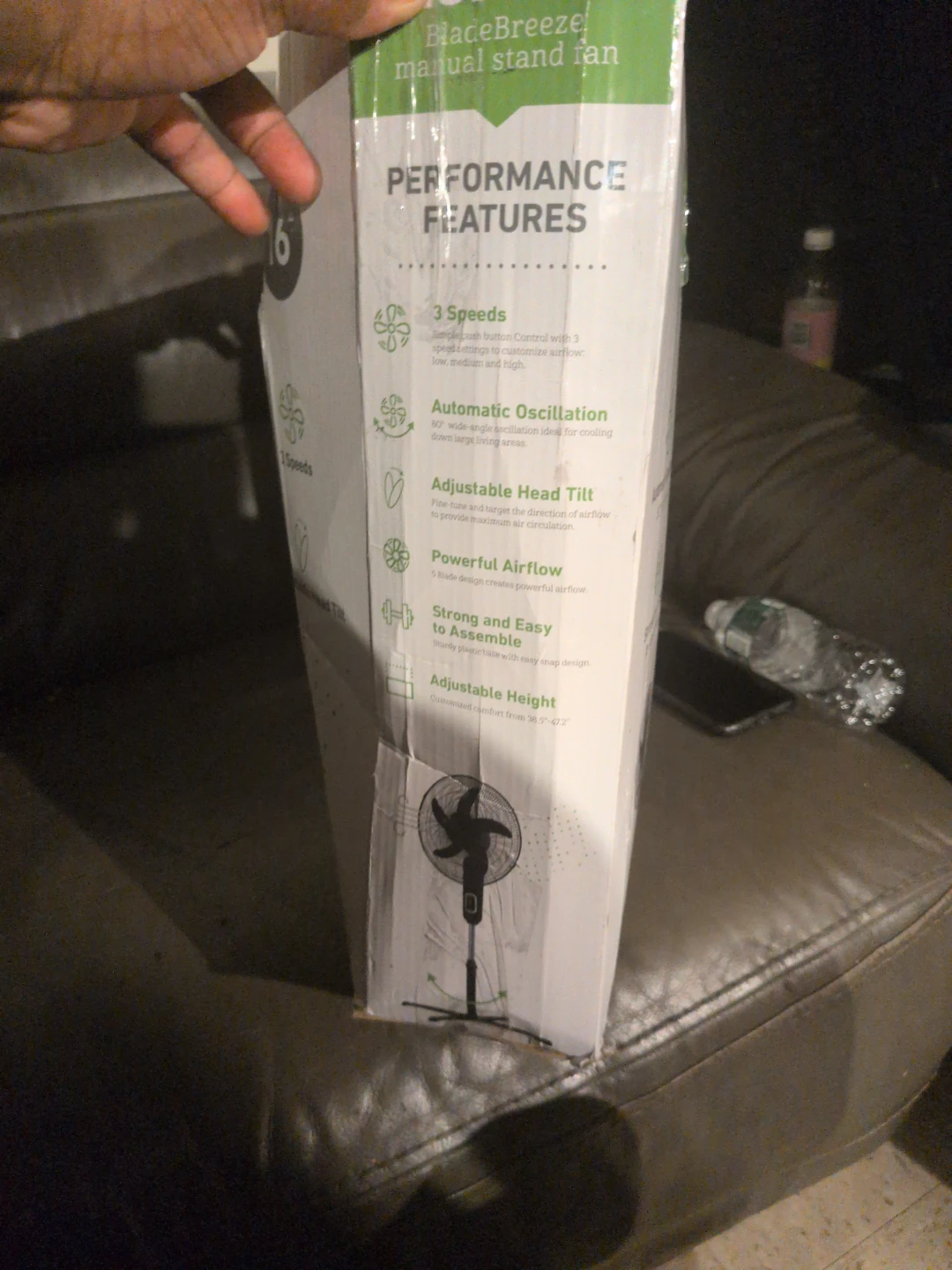 Holmes 16" BladeBreeze Manual Stand Fan - photo 2