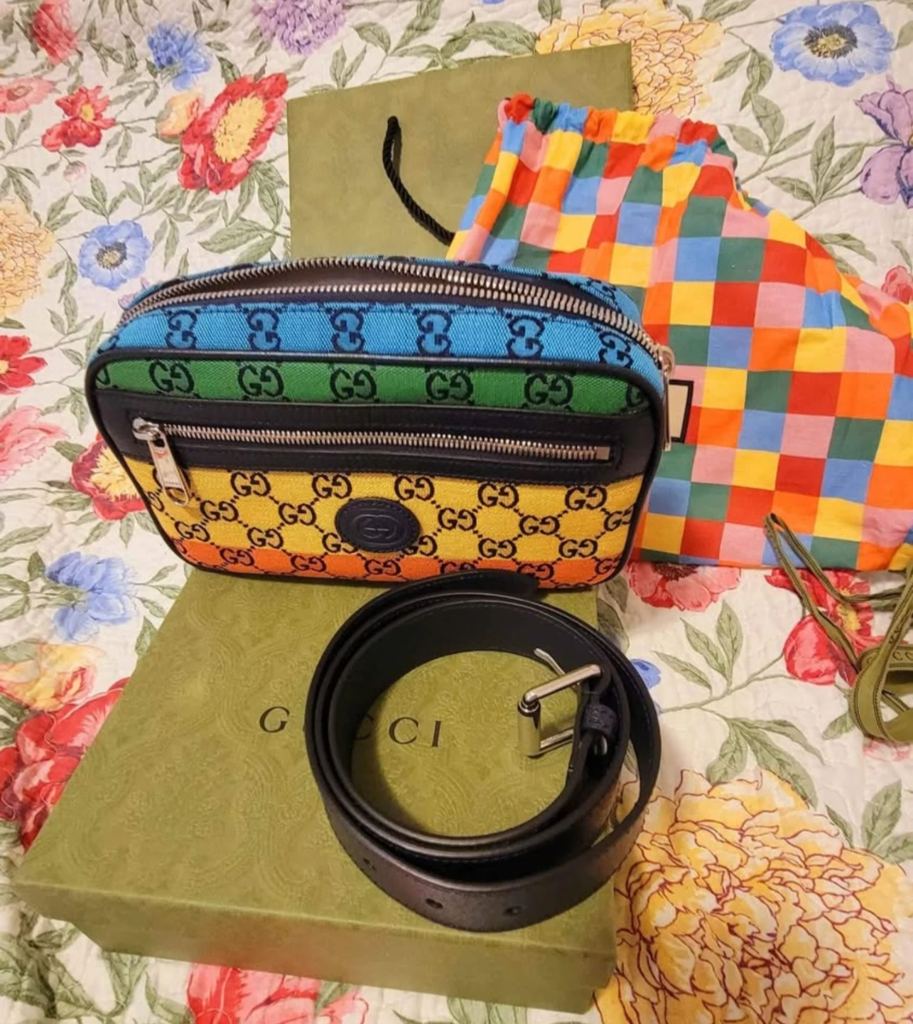Gucci Belt Bag and Leather Belt