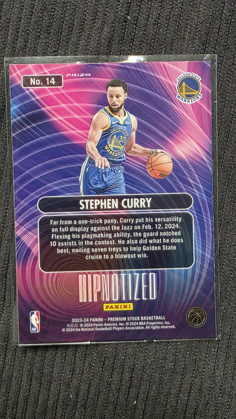 Stephen Curry 2023-24 Panini NBA Hoops Basketball Card - photo 2