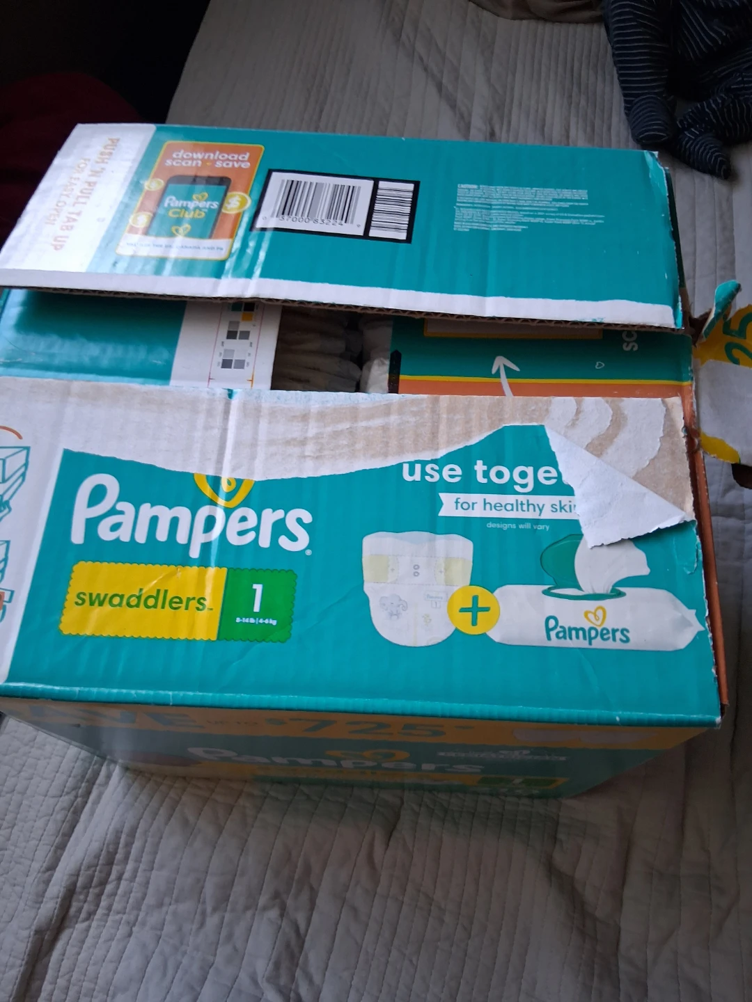 Pampers Swaddlers Size 1 Diapers - 210 Count