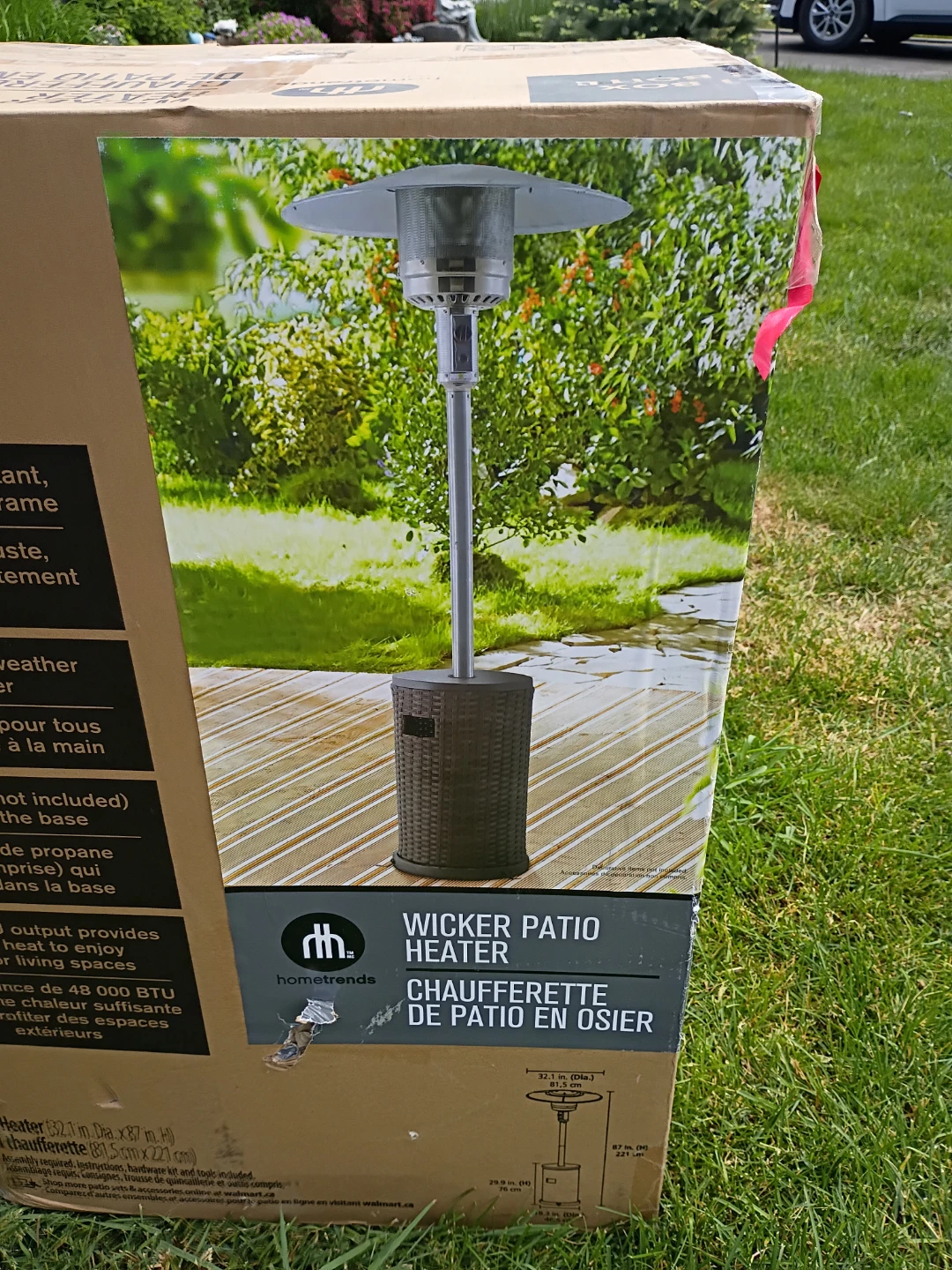 Hometrends Wicker Patio Heater