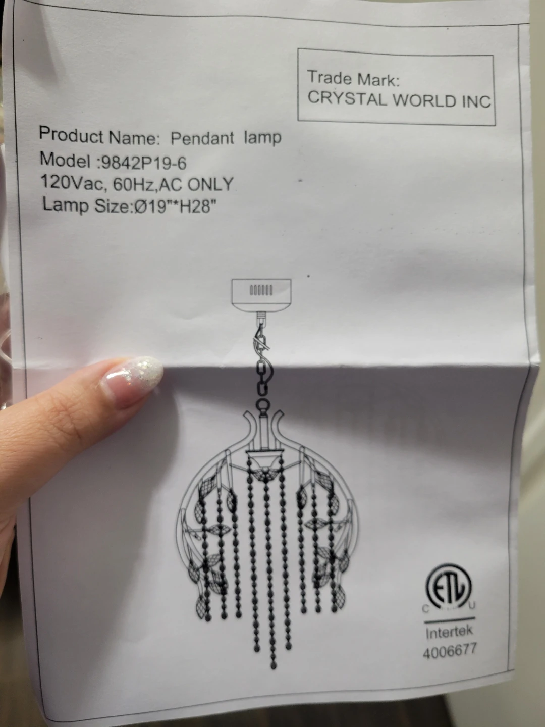 CWI Lighting Mackay 19 inch Pendant Lamp - photo 2