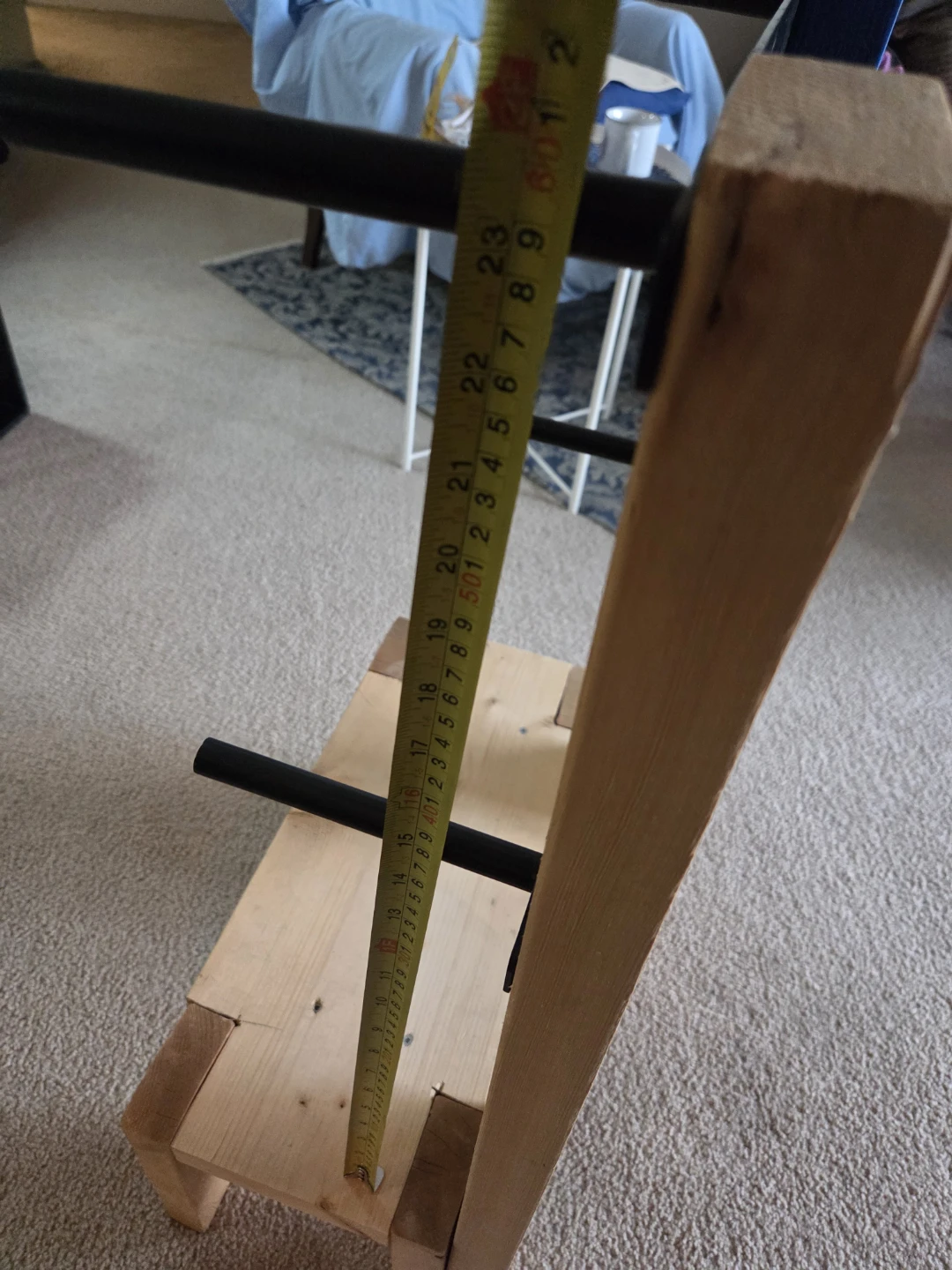 DIY Wooden and Metal Gym tools Rack - photo 4