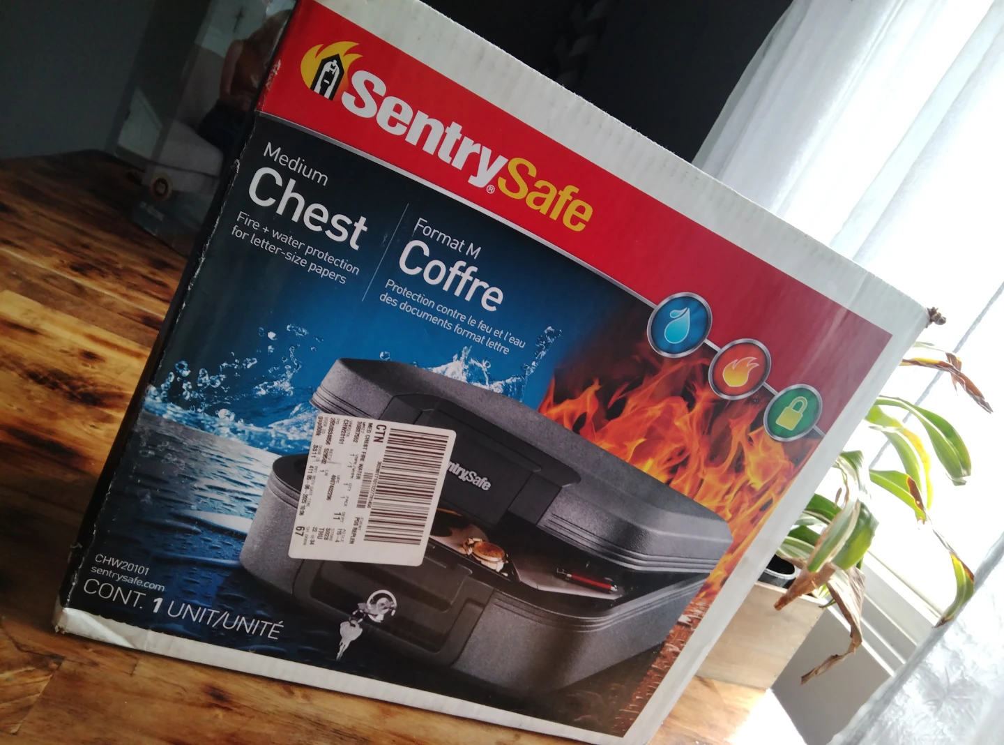 SentrySafe Medium Chest Fire + Water Protection