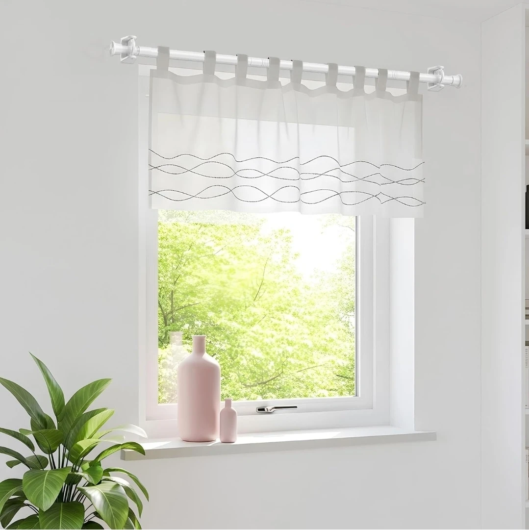 Spring Tension Curtain Rod - White - photo 5