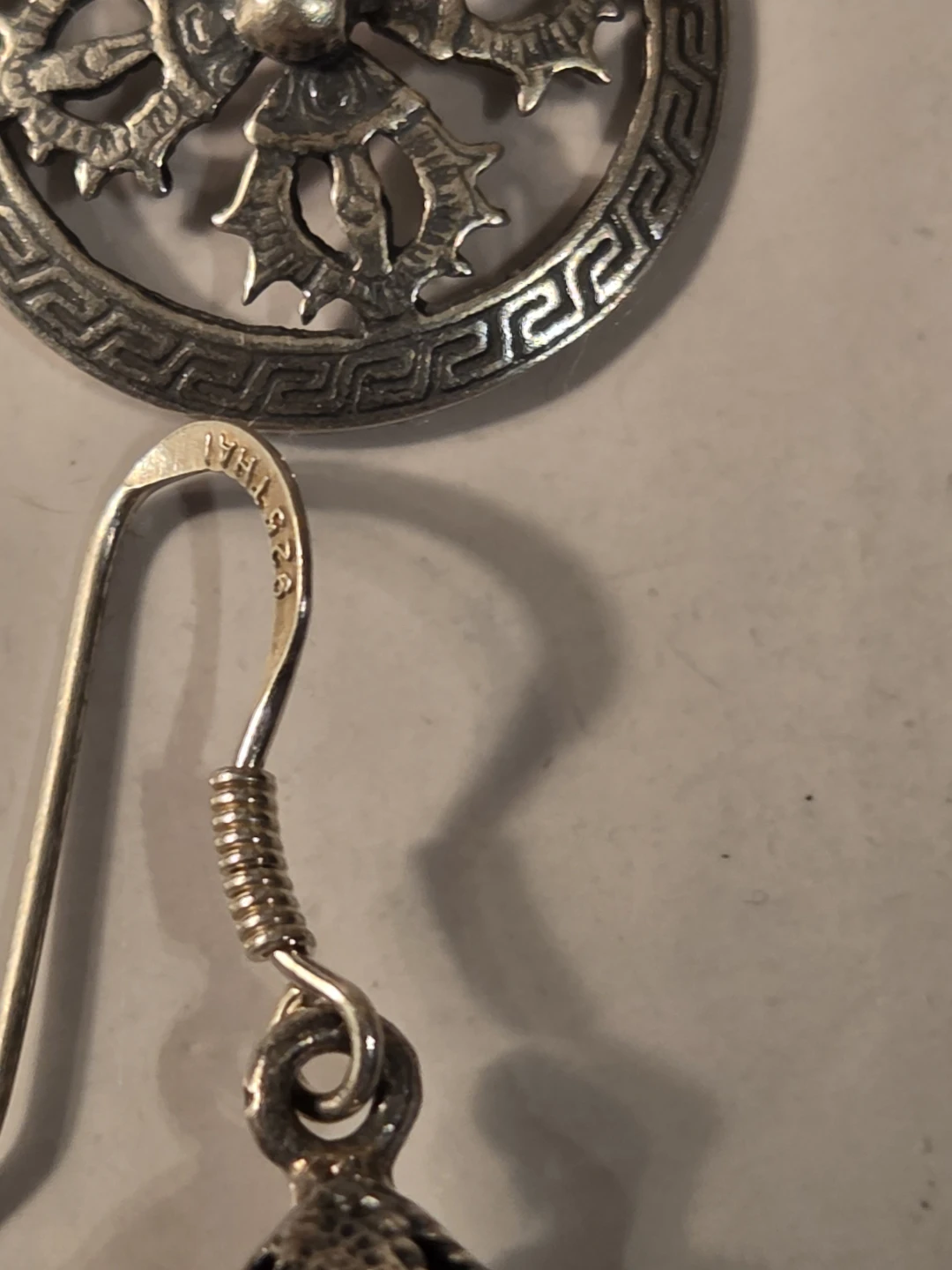 Sterling silver Earrings with Intricate Designs - photo 3