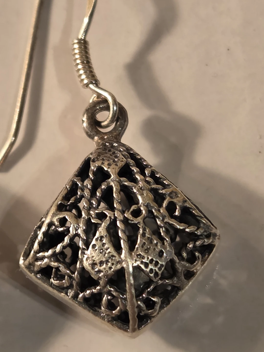 Sterling silver Earrings with Intricate Designs - photo 4