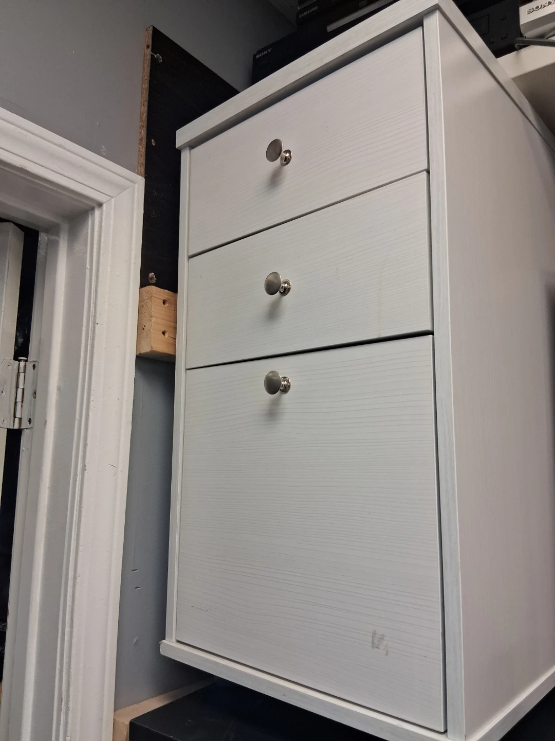 White 3-Drawer Cabinet